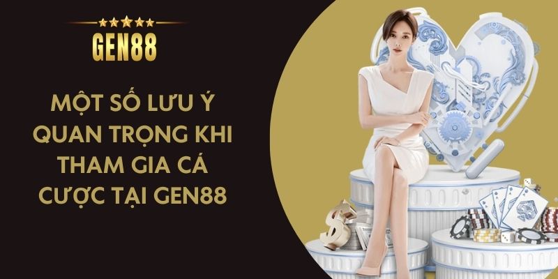 Một số lưu ý quan trọng khi tham gia cá cược tại Gen88