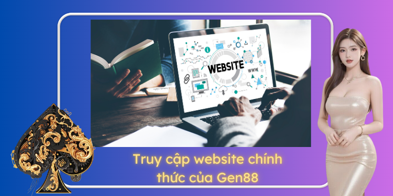 Truy cập website chính thức của Gen88