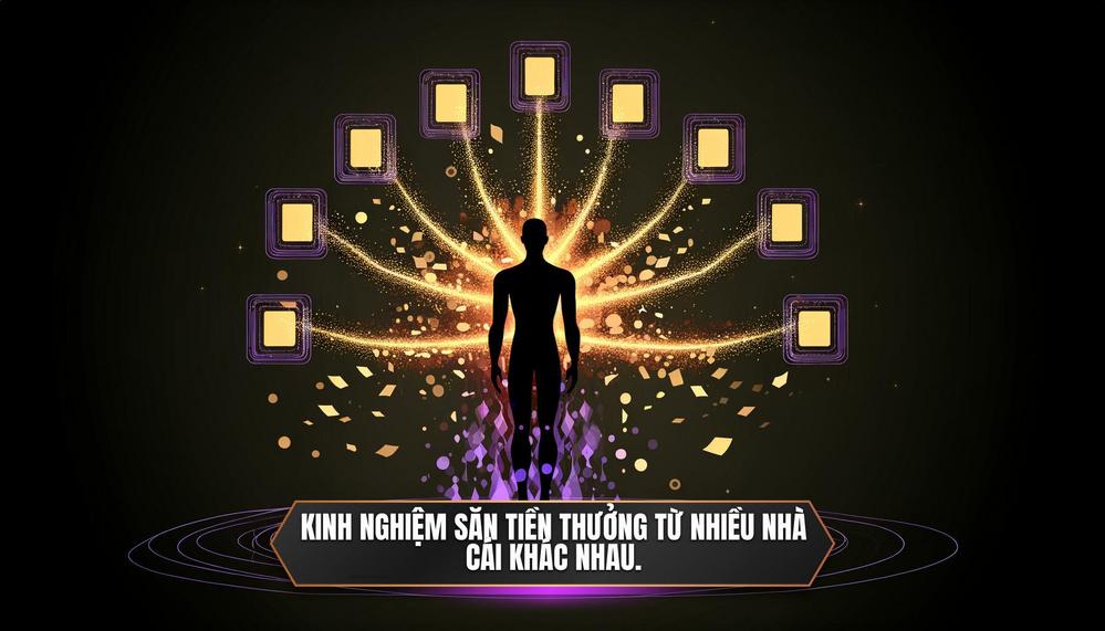 Kinh nghiệm săn tiền thưởng từ nhiều nhà cái khác nhau.