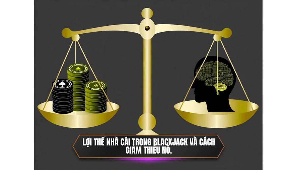 Lợi thế nhà cái trong Blackjack và cách giảm thiểu nó.